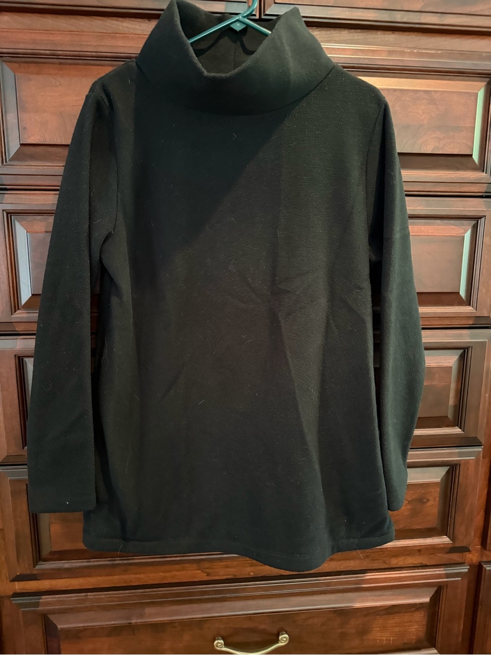 Dudley Stephens Black Funnel Neck Tunic Top